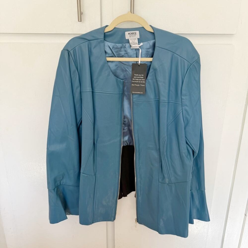 New Monroe & Main Faux Leather 2xl Jacket